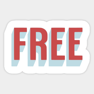 FREE Typography in 3D Design Sticker